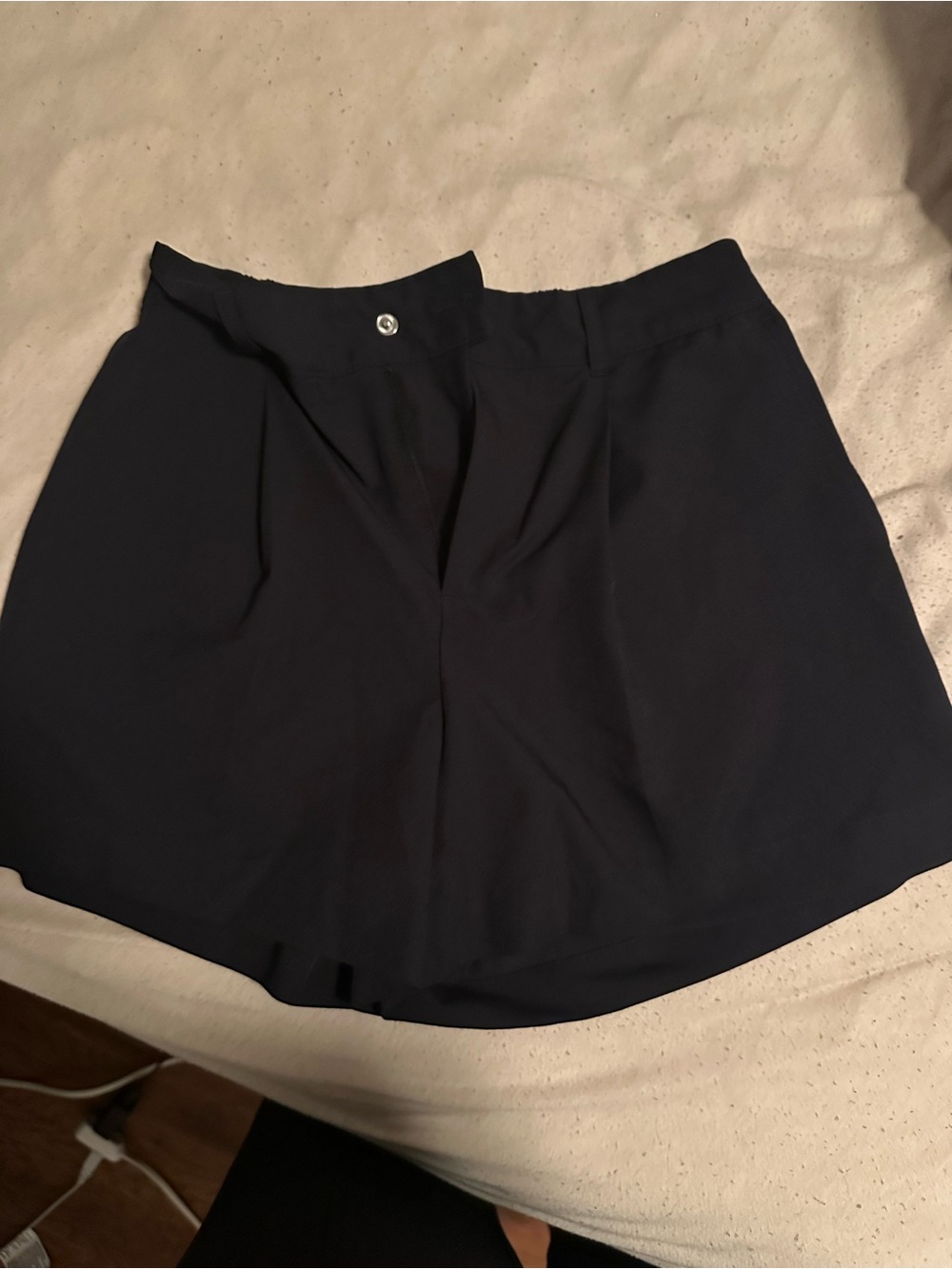 Black High-Rise Athletic Shorts